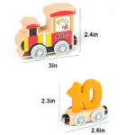Numbers Magnetic Train Puzzle Wooden Toy Car - Image 7